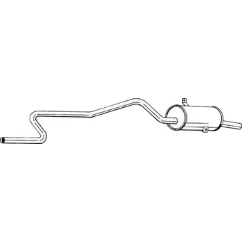 Výfukový systém Zadní tlumič výfuku BOSAL 283-701