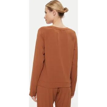 Dámské pyžamo Calvin Klein Underwear Pyžamový top 000QS7003E Hnědá Regular Fit S