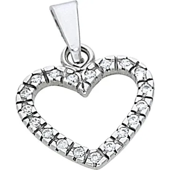 Přívěsek Goldstore Stříbrný přívěsek zirkonové srdíčko Váha: 0.50 g