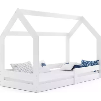 Postel BMS GROUP Dětská postel Domek 1 - 1 osoba, 80x160 s matrací – Bílá
