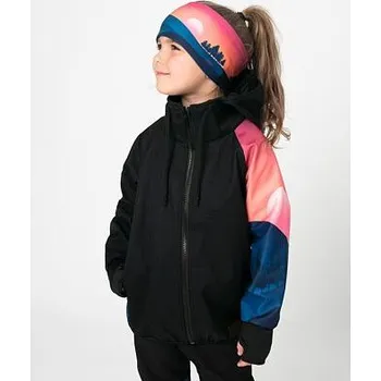 Chlapecká bunda Dětská softshellová bunda Drexiss bez zateplení Pink hills velikost 140-146