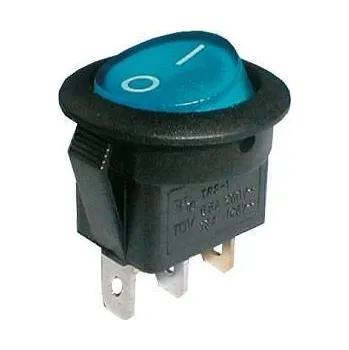 vypínač 02620018 Přep.2p./3pin.ON-OFF 250V/6A modrý 02620018