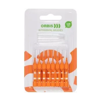 Zubní kartáček ORBIS mezizubní kartáček, 0,45 mm, barva oranžová, 8 ks