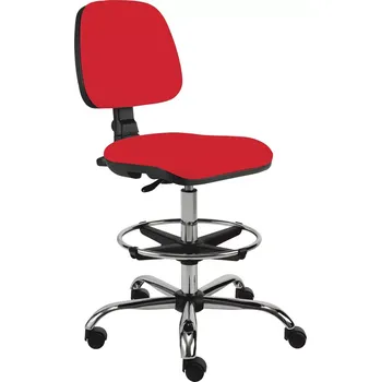 Jídelní židle ELLA - S židle provozní, kříž chrom, látka SUE S 2 - látka červená