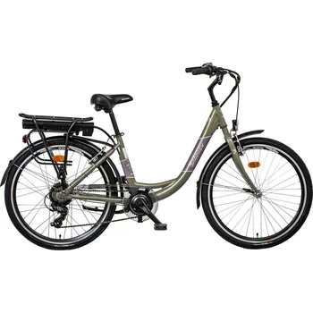 Elektrokolo LIBERTY 26" E-VIA 6 rychl. zadní motor šedá Kapacita baterie: 10,4 Ah