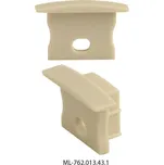 Koncovka s otvorem pro VT, stříbrná barva, 1 ks MCLED ML-762.013.43.1