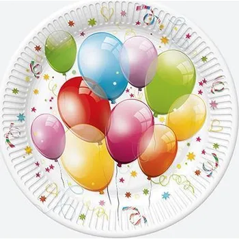 Talíř Neznámý Papírový talíř "Balloon", 23 cm
