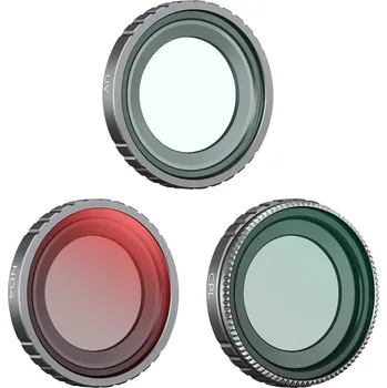 K&F Concept 3pcs Filter Kit, UV+CPL+ND4, HD, Anti-Reflection Green Coating, Waterproof