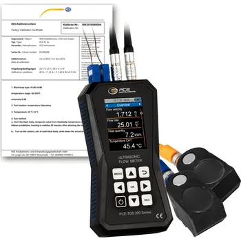 Průtokoměr Průtokoměr PCE-TDS 200+M, se 2 snímači, jmenovitá šířka DN 50-700, certifikát ISO