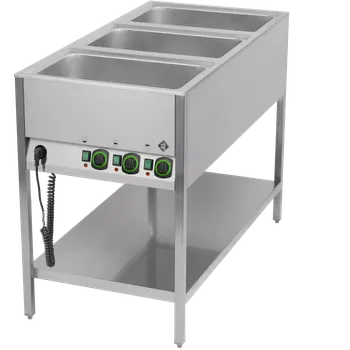 RM BMSK 3120 VODNÍ LÁZEŇ GN 3-1/1, STABILNÍ OVLÁDÁNÍ NA KRATŠÍ STRANĚ