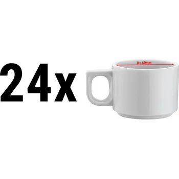 G.Gastro (24 Kusů) PERA bílá - Turecký Mokka šálek - 80 ml