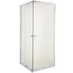INVENA - Sprchový kout čtverec PARLA, profil: chrom, sklo frosted 80x80 AK-48-181-O