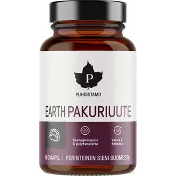 Zdraví Puhdistamo Bio Earth Chaga Pakuriuute 60 kapslí