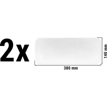 Talíř G.Gastro (2 kusy) SELTMANN WEIDEN | Kávový talíř obdélníkový - 380 x 140 mm