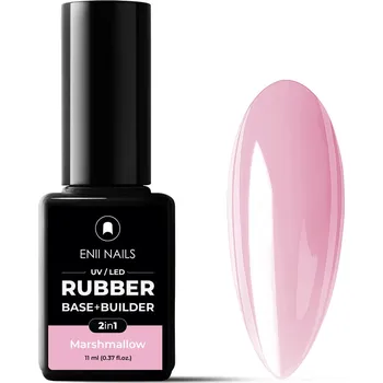 Lak na nehty ENII NAILS ENII RUBBER SYSTEM 2 in 1 base & builder 11 ml (marshmallow)