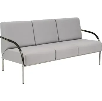 Sedací souprava SPA 3 chrom, koženka AN 052 - koženka šedá