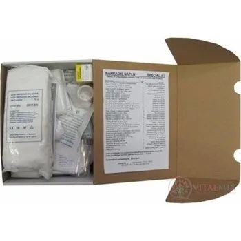 Lékárnička Panacea NÁPLŇ do nástěnné lékárničky Speciál F v papírové kartonové krabici 1 ks