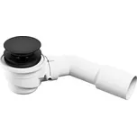 CERSANIT - Sifon click-clack pro volně stojící vany bez přepadu BLAC černý mat S904-008