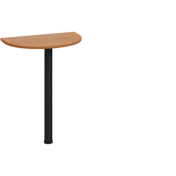 Stolová podnož EJD 1 - 60 přístavba jednací, kovová podnož černá, síla desky 18 mm, široká 600 mm, olše jantar