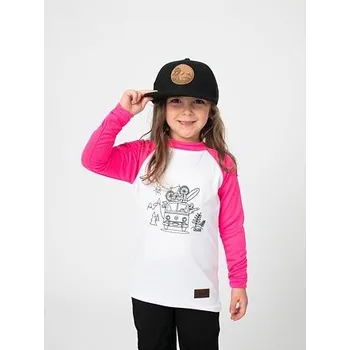 Chlapecké tričko Dětské funkční UV tričko Promaledobrodruhy CoolMax dlouhý rukáv pink velikost 104