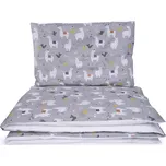 Maceshka Povlečení Maceshka Basic tisk Povlečení Maceshka Basic Lamy šedá/bílá
