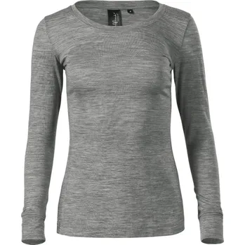 pracovní tričko MALFINI PREMIUM Triko Merino Rise LS, dlouhý rukáv, dámské MAL-1601213 S Melír šedá tmavá