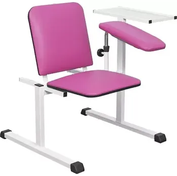 Křeslo OZC - 06 židle odběrová s 1 područkou a stolkem, purpurová č.19