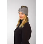 VFstyle Pletená čelenka Elegant PLUS šedá