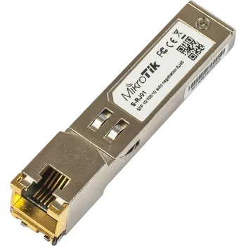 Síťový prvek MikroTik SFP 10/100/1000M metalický modul S-RJ01, RJ-45, 100m, 1.25Gps