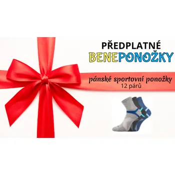 Pánské ponožky BENEPONOŽKY Sportovní PÁNSKÉ ponožky VoXX - PŘEDPLATNÉ (12 párů ve 4 zásilkách/rok) 39-42