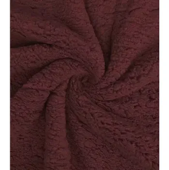 Metráž látka beránek bordový | RTex