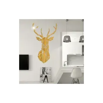 Samolepící dekorace Dekorace na zeď - jelen Zlatá