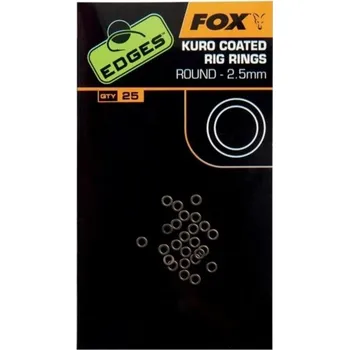 FOX - Kroužky Kuro Coated Rig Rings 25 ks 2,5 mm