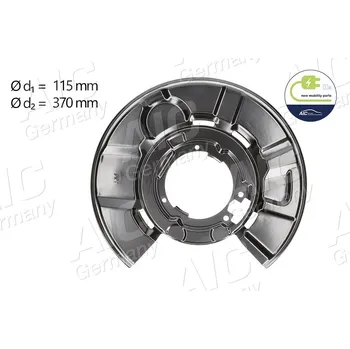 Brzdový kotouč Ochranný plech proti rozstřikování, brzdový kotouč A.I.C. 56989