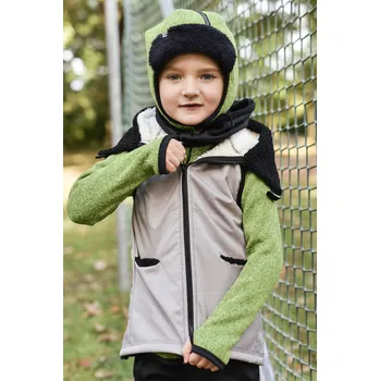 Dámská vesta šedá softshellová vesta s hebkým chloupkem