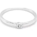 Prsten z bílého zlata, kroužek se zirkonem 1,15g