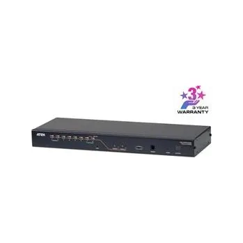 KVM přepínač ATEN 8-port Cat5 KVM PS/2+USB, OSD, rack, SUN, 2x console