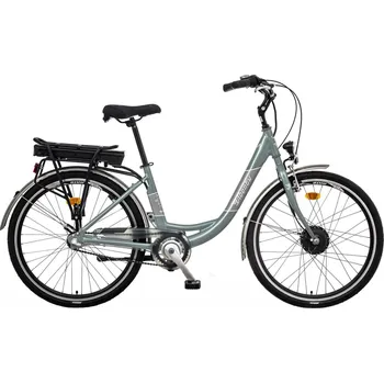 Elektrokolo LIBERTY 26" E-VIA šedá 3 rychl. přední motor Kapacita baterie: 10,4 Ah