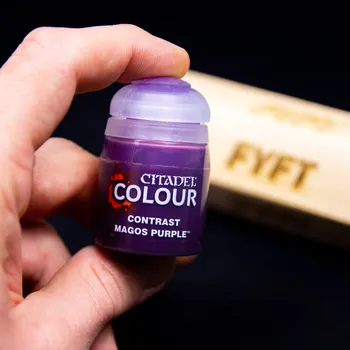 Modelářská barva Citadel Contrast: Magos Purple 18ml - barva na figurky miniatury