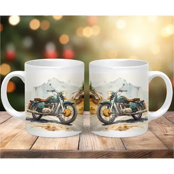 Hrnek 330ml,MOTORKA vzor 9 , cena za 1 ks