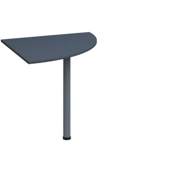 Stolová podnož ES 18 - 8 deska spojovací, kovová podnož stříbrná, síla desky 18 mm, široká 800 mm, antracit