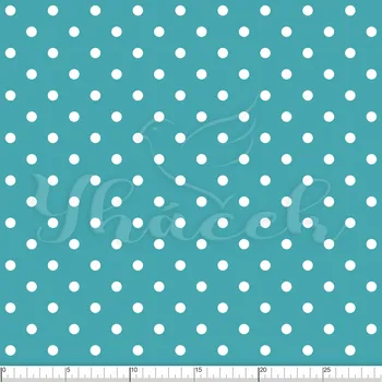 Fleece antipiling, Puntík drobný Barva: Tyrkysová