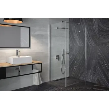 BESCO - Čtvercový sprchový kout PIXA - Směr zavírání - Levé (SX) BCPIXA90CTVEL