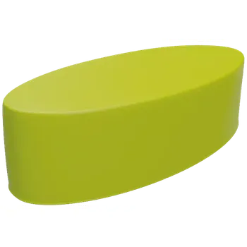 Sedací souprava ELIPSA VELKÁ taburet, koženka zelená Apple