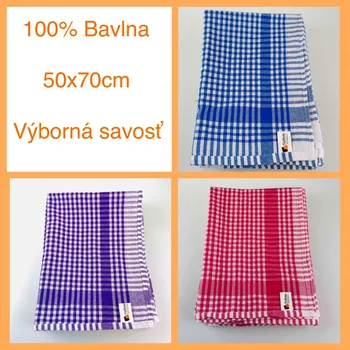 Utěrka Kuchyňské bavlněné utěrky mix barev 10ks 50x70cm TiaHome