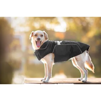 Obleček pro psa Vsepropejska Arif zimní bunda pro psa Barva: Černá, Délka zad (cm): 42, Obvod hrudníku: 52 - 58 cm