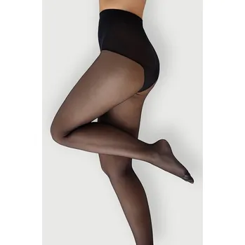 Dámské punčochy Dámské punčochové kalhoty Mona Control Top 20 den 2-4 nero/černá 3-M