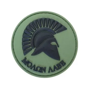 Nášivka PVC nášivka Molon Labe, zelená