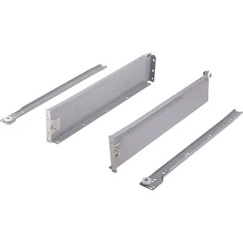 Nábytkové kování StrongRoll zásuvka, kolečkový výsuv s bočnicí, H150/550mm/25kg, šedá (StrongRoll zásuvka, kolečkový výsuv s bočnicí, H150/550mm/25kg, šedá)