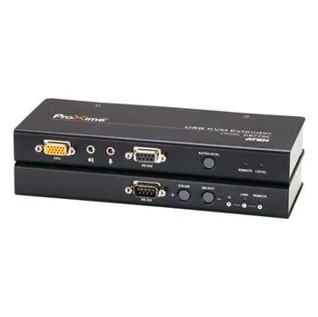 KVM přepínač ATEN USB Extender pro PC konzole USB + sériový port RS232 + audio